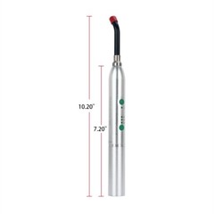 Dental LED Curing Light Cordless 1 Second Cure Light Lamp Metal Head 3Modes