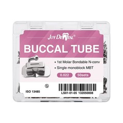 50set Dental Orthodontic 1st Molar MBT 0.022 Buccal Tubes Bondable Monoblock