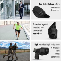 Kydex IWB Holster for Sig Sauer P365 Concealed Carry – by Houston – Lined Ins…