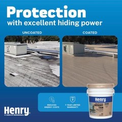 Henry 288 Solar-Flex Tan Acrylic Elastomeric Reflective Roof Coating 4.75 Gal