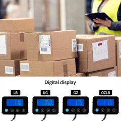 200kg 440lbs LCD Digital Postal Parcel Scales Platform Postage Shipping Weighing