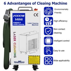 Handheld 1500W Fiber Laser Cleaning Machine Laser Remove Rust/Oil/Paint Cleaner