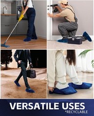 Disposable Boot Covers, XL 6.7″ x 17.7″, 100 Pack, Waterproof, Non-Slip
