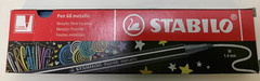 STABILO Pen 68 Metallic, Blue Metallic, Metallic Premium Felt Tip Pen, 30 Total