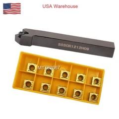 12mm Shank Right 45° Chamfering tool holder for lathe + SCMT09T3 Carbide Inserts
