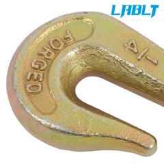 LABLT G80 Transport Binder Chain 1/4 Inch × 14 Ft | Chain with Clevis Grab Hooks
