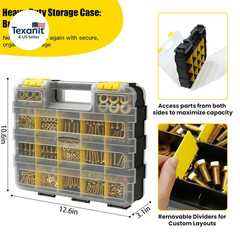 1075 Pcs Metric Bolts and Nuts Assortment Kit – Grade 8.8 | M4 M5 M6 M8 M10 M12