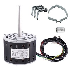 1/3HP Furnace Blower Motor 110-120V 4.4A 1075RPM 4 Speeds 48 Frame 1 Phase