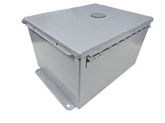 ✌ NEW ELECTRICAL ENCLOSURE 10X8X6 W/ TERMINALS & BACK-PLATE WEATHER TIGHT