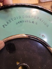 vintage 1940 PLASTOID CORP wire cloth insulated wire 18 gauge AWG TYPE 1000 FT