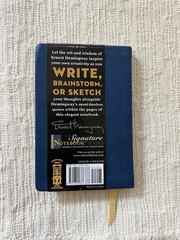 Cider Mill Press Ernest Hemingway Signature Notebook Series Illustrated Journal