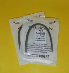 50 Packs Dental Arch Wires Orthodontic Thermal Activated NITI Rectangular Ovoid