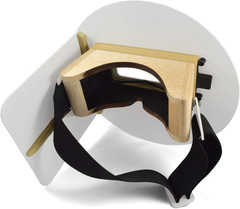 Pancake Welding Hood Helmet W/Strap – Right Handed – White