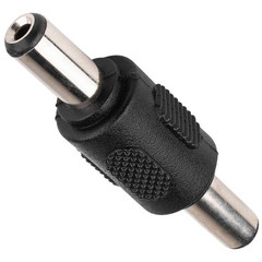 5-Pack 2.1mm x 5.5mm Male to Male DC Barrel Power Coupler Plug Adapter