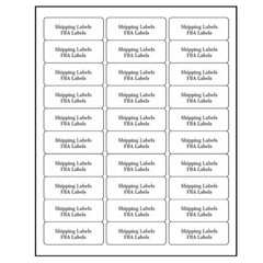 60000 Label ( 2000 Sheets ) 1″ x 2 5/8″ Shipping Adhesive Labels 2.625 x 1 30 UP