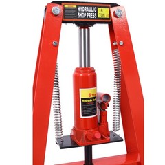 6 Ton Hydraulic Shop Press, Bench/Floor A-Frame with Plates Safety Valve