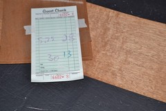 Mahogany Raw Wood Veneer Sheet 5.5 x 28 inches 1/42nd 6602-8