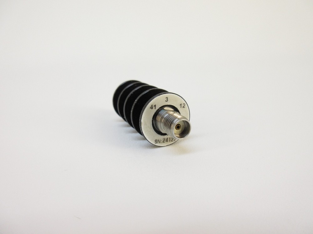 Weinschel 41-3-12 RF Coaxial Attenuator – 10 Watt, 3 dB, 18 GHz, SMA (f) to (m)