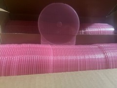 200 NEW TOP QUALITY PINK CD DVD POLY CASES, USA CLAMSHELL , PN1015, FREE SHIP