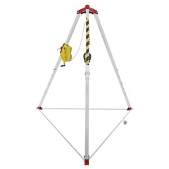 2600lbs Safety Confined Space Tripod Rescue Tripod Winch Adjustable 5.2-8ft Legs