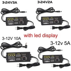 Adjustable AC To DC 12V Power Supply Adapter 3V 6V 9V 12V 24V 15V 2A converter