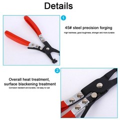 115Pcs 6-22mm Hose Spring Clamp / Plier Fuel/Water Pipe Air Tube Clips Fasteners