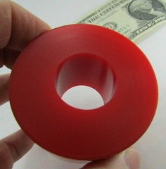 Red Resilient Urethane Bushings Shock Mounts Pucks 2.277″ OD x .956″ ID x 1.249″