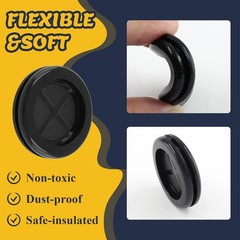 6 Pcs 2 Inch Rubber Grommet 1-11/16″ Inside Diameter 2″ Drill Hole Double-Side