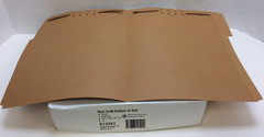 Selco S12541 Rein Kraft Folders, 1/3 Cut, 2 Fasteners, Letter, 50ct Box