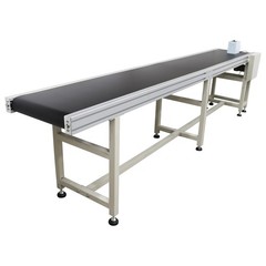 Open Box! 118″ Length Electric PVC Belt Conveyor Adjustable Speed 11.8″ Width