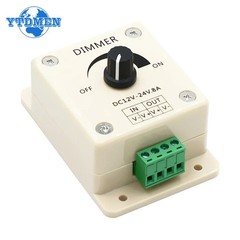 8A DC-DC Voltage Regulator 12-24V Adjustable Speed LED Dimmer Power Supply