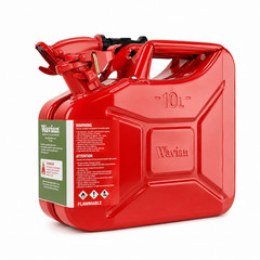 Wavian 2.6 Gallon 10L NATO Steel Jerry Can w/ Leakproof Spout Red