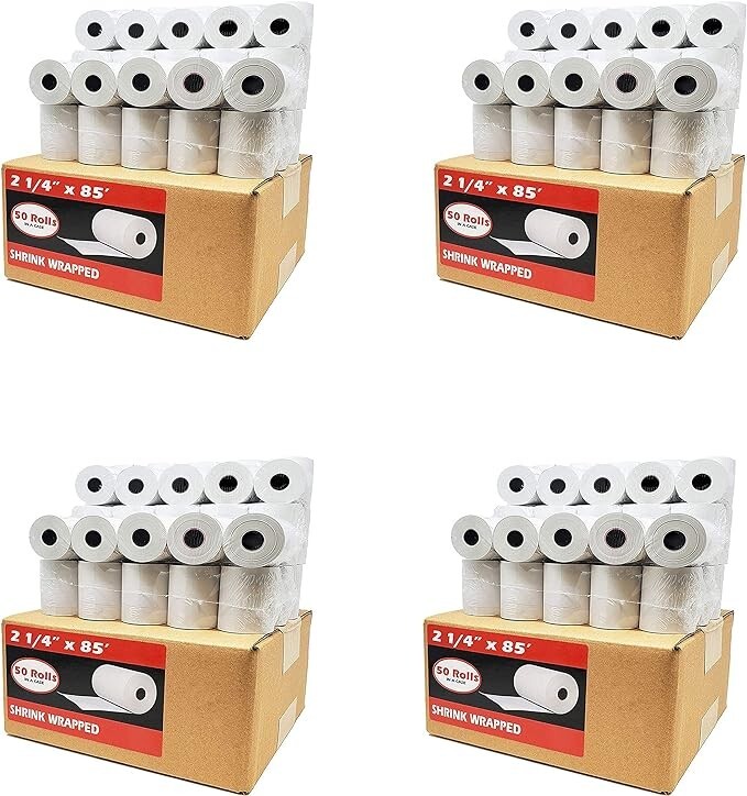 2 1/4″ x 85′ 200 Rolls Thermal Paper works with Verifone Vx510 Vx570