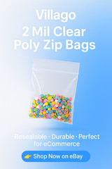 Clear Reclosable Seal Top Zip Pak Plastic Packing Packaging Poly Lock Bags 2 Mil