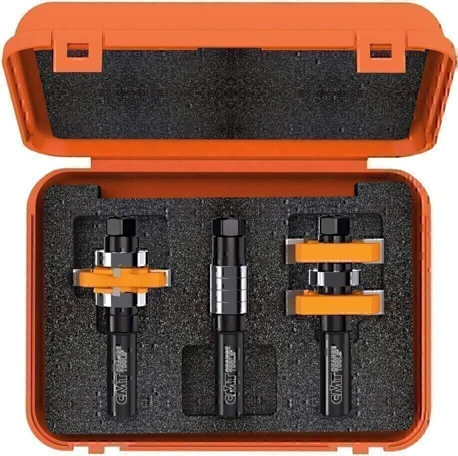 CMT 800.625.11 Adjustable Tongue and Groove Bit Set for Mission Style Cabinet…