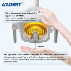 Dental Reflective LED Lamp Oral Light Ra90 For Unit Chair Color 22MM &26MM