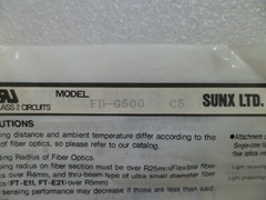 SUNX FD-G500 FIBER OPTIC SENSOR SYSTEM SWITCH N.O.S Free Ship in USA