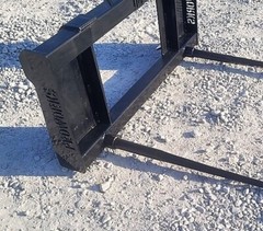 PROWorks Dual Hay Bale Spear Fork Attachment Fits Skid Steer Quick Attach
