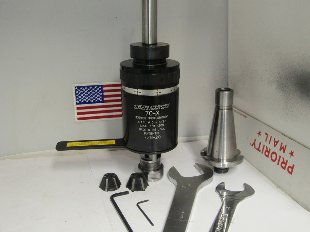 Tapmatic 70X Reversible Tapping Attachment,3/4″ Shank, 2 collets, Wrenches