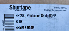 Shurtape 162592 HP 200 BLUE, 48MM X 914M, production grade BOPP