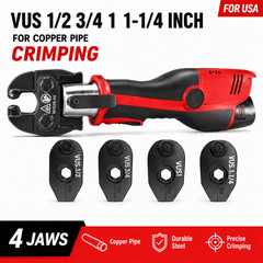 Copper Pipe Universal Press Jaw Kit Compatible with Milwaukee M12 Force Logic