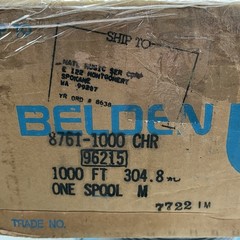 BELDEN Cable 8761 – 1000 22 AWG Chrome 60 2 Conductor .016” Poly Insul AWM 2092