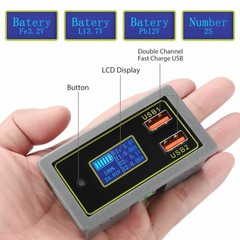 12V 24V Dual USB DC LED Digital Display Car Automotive Voltmeter Battery Monitor