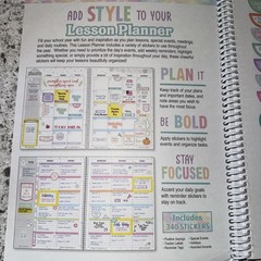 Pastel Pop Lesson Planner 8.5 inches X 11 inches