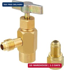 R1234Yf Self-Sealing Can Tap, F-1/4 SAE 1/2 LH Thread Valve Tool with Adapter