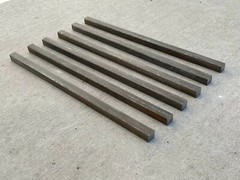 Sandbaggy 1/2″ x 12″ Square Steel Key Stock – Exact Dimensions – Clean Cut Ends