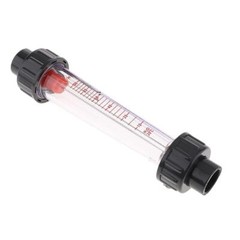 Grey+ Clear Pipeline Water Rotameter Flow Meter Flowmeter 10-100L/H for