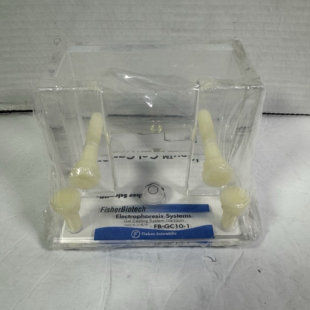 New Fisher Biotech Electrophoresis Gel Casting System FB-GC10-1 10cm X 10cm