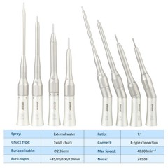 Dental 1:1 /1:2 Surgical Handpiece 20º Contra Angle/Low Speed Straight Handpiece