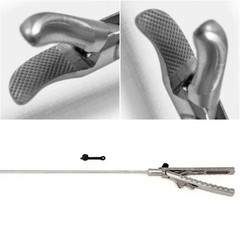 1PCS Laparoscopic Needle Holder Driver V-Type Curved Jaw 5mmx330mm Instrument CE